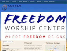 Tablet Screenshot of freedomworshipcenter.de